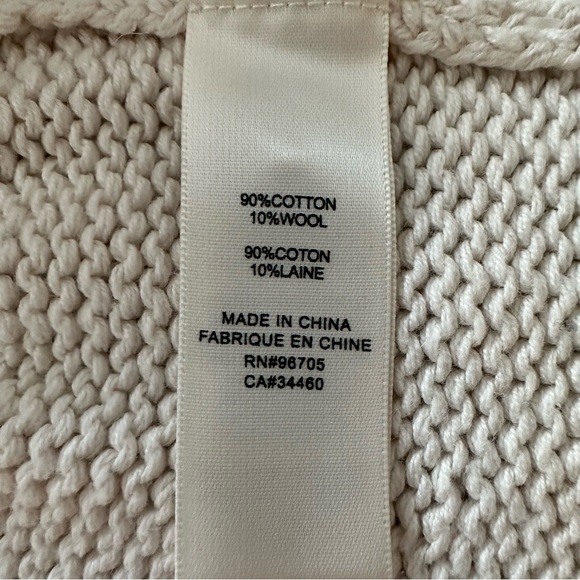 Rebecca Taylor Women's La Vie Pullover Cream Peplum Knit Sweater Size XS - Picture 7 of 8